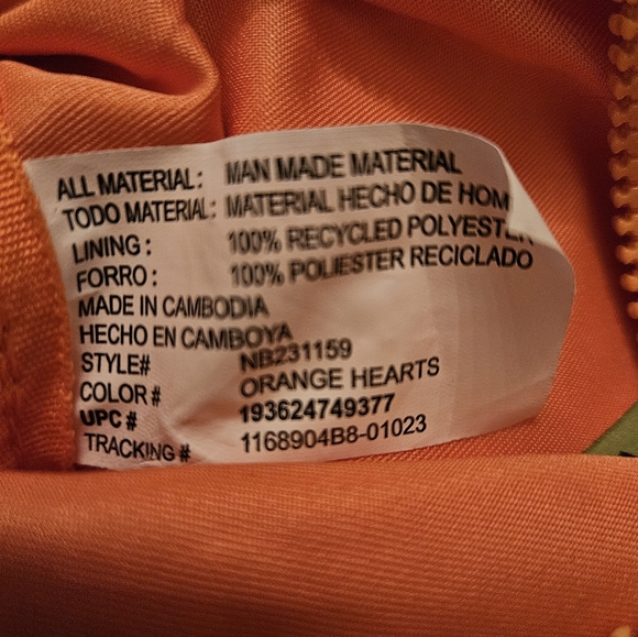 Orange Heart Pattern Crossbody Bag - Unbranded - Picture 5 of 9